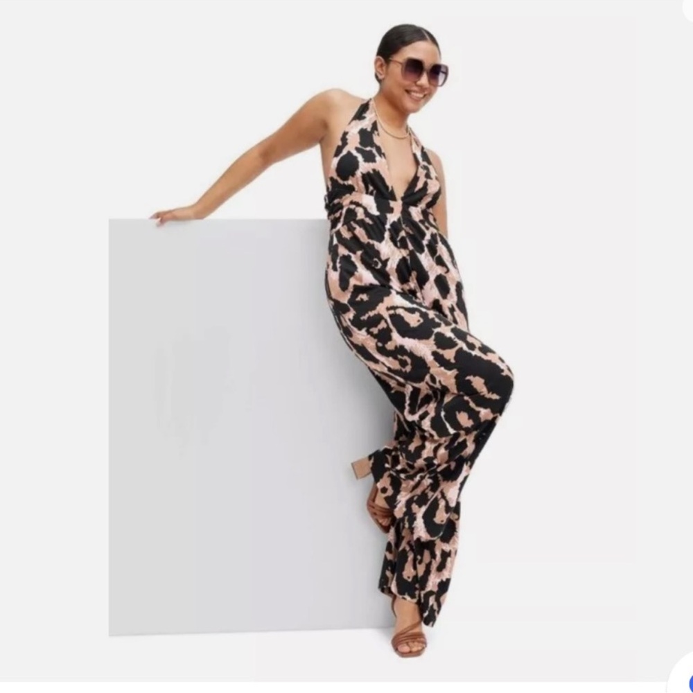 Elegant Leopard Print Jumpsuit